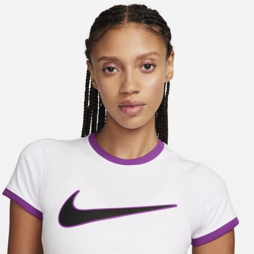 Nike Sportswear Tee Womens White/Berry