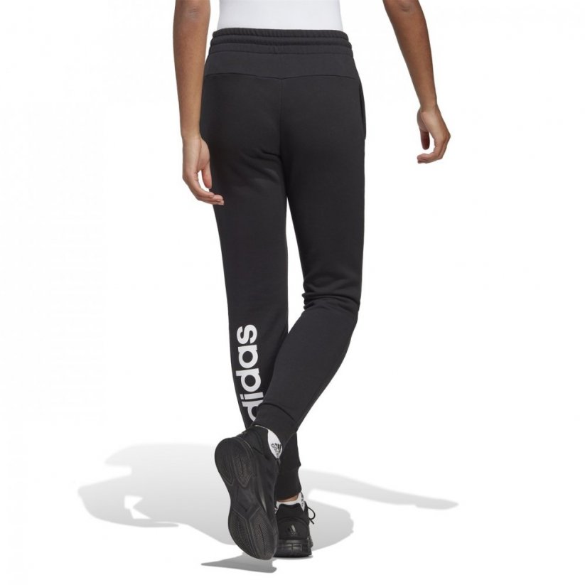 adidas Essentials Fleece Logo Joggers Womens Black/White