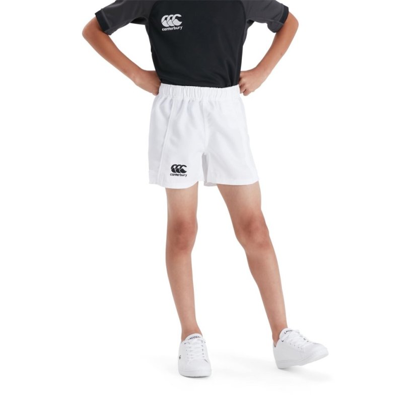 Canterbury Unisex Kids' Advanced Rugby Shorts White