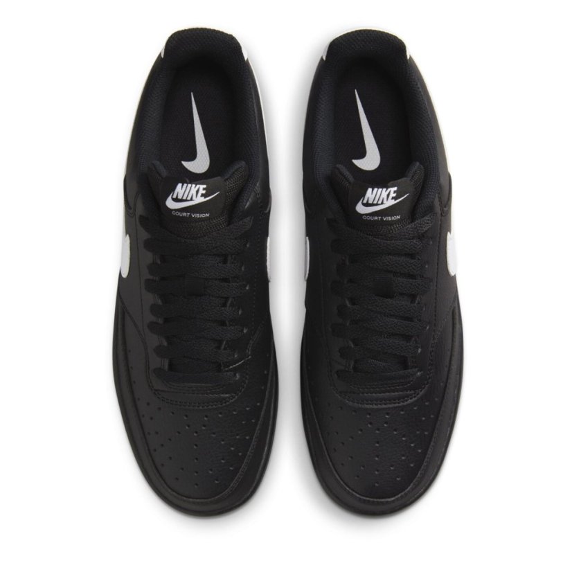 Nike Court Vision Low Trainers Mens Black