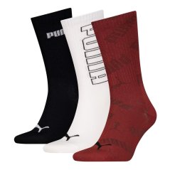 Puma Mesh Crew 3P 99 Red Combo
