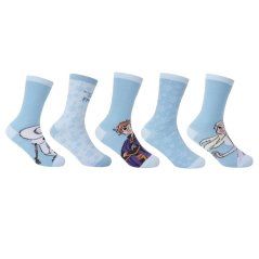 Character Character Crew Sock 5pk Junior Frozen