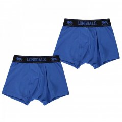 Lonsdale 2 Pack Boxer Shorts Junior Boys Blue