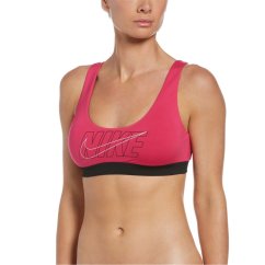 Nike Multi Logo Bikini Top Womens Pink Prime