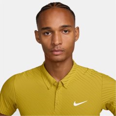 Nike Men's Short Sleeve Performance Polo Shirt Saffron/Wht