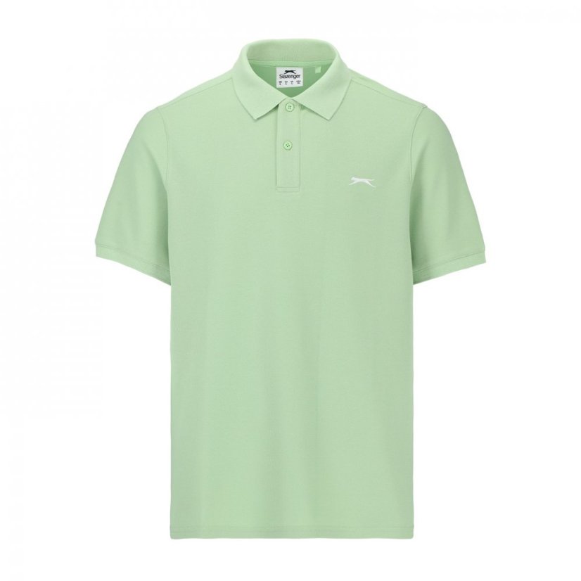 Slazenger Plain pánske polo tričko Green