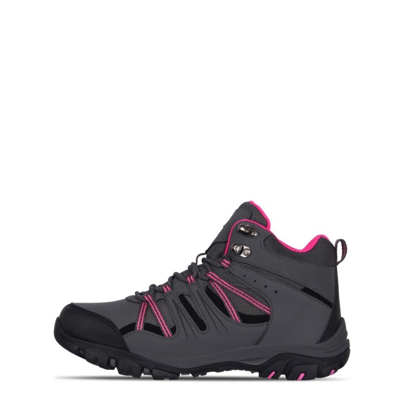 Gelert Horizon Waterproof Walking Boots Juniors Charcoal/Pink