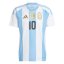 adidas Argentina Messi Home Shirt 2024 Adults White