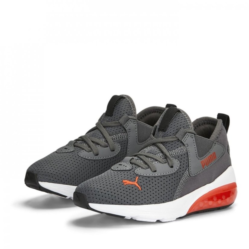 Puma Cell Vive Trainers Boys Grey/Red/Whte