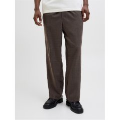 Jack and Jones Men's Bill Open Hem Fleece Joggers Chocolate Torte