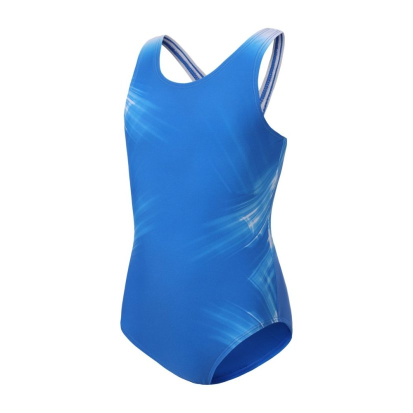 Slazenger Muscle-Back Suit with Strobe Print Juniors Subtle Ripple