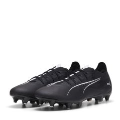 Puma Ultra Match Soft Ground Football Boots Black/White