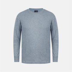 Fabric Regular Fit Waffle T-Shirt Grey