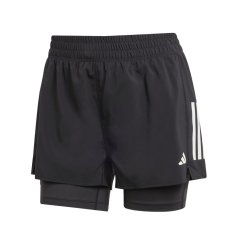 adidas Own the Run 2-in-1 Running Shorts Womens Black
