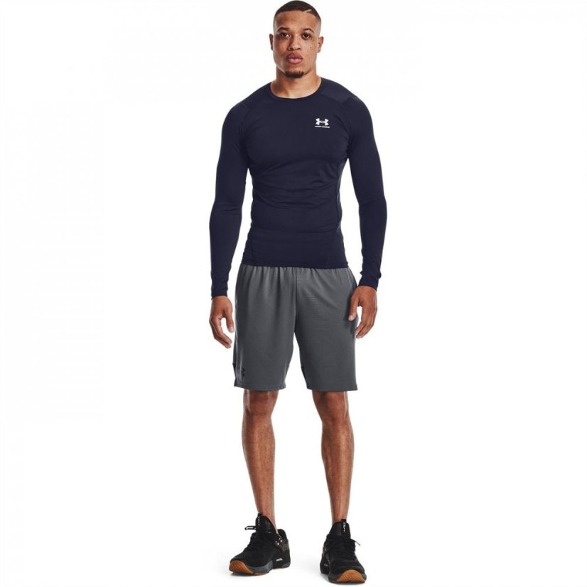 Under Armour HeatGear® Long Sleeve Men's Navy/White