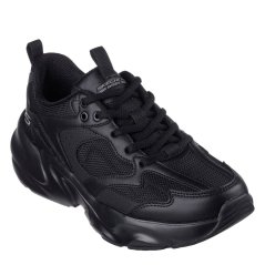 Skechers Kids' Casual Low-Top Trainers Black/Black
