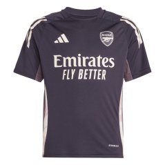 adidas Arsenal Training Shirt 2024 2025 Juniors Aurora Black