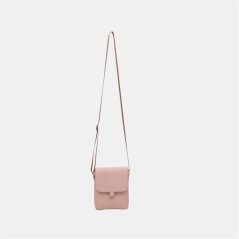 Firetrap Women's Leather Satchel Crossbody Bag Blush