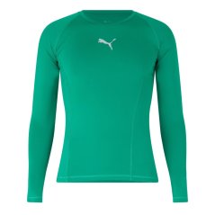 Puma Puma Liga Baselayer Tee Ls pánske tričko Pepper Green