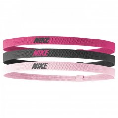 Nike 3 Pack Headbands Adults Spark Pink