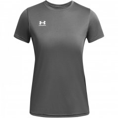 Under Armour Womens Challenger SS Training Top Castlerck Whit