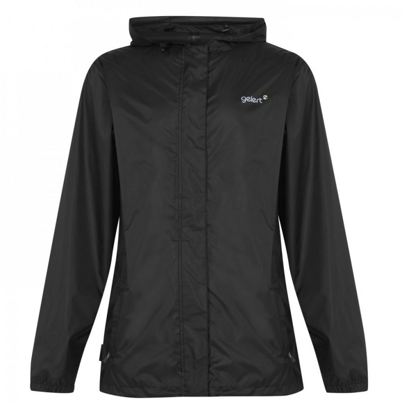 Gelert Men's Enhanced Waterproof Packaway Jacket Black