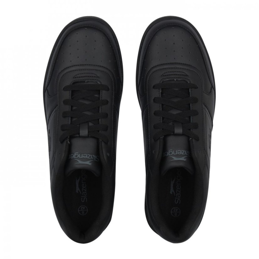 Slazenger Tower Low Trainers Mens Black/Black