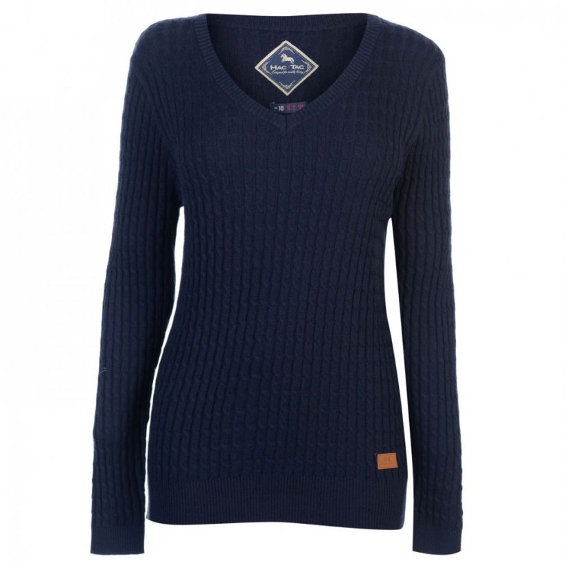 Hac Tac Cable Knit Jumper velikost S