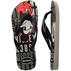 Havaianas Hav. Top Disney Ruby Red/Black 45/4 Flip Flops Mens White/Black