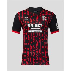 Umbro Rangers Third Shirt 2026/27 Mens Black/Red
