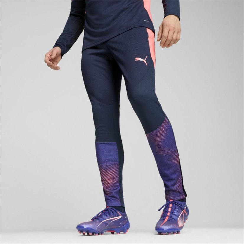 Puma Men's Performance Tracksuit Bottoms Navy/Purple