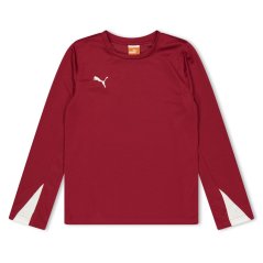 Puma Unisex Kids' Team Long Sleeve Performance Gym Top Red