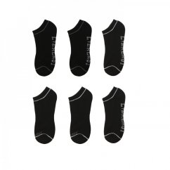 Everlast 6 Pack Trainers Socks Mens Black Bag