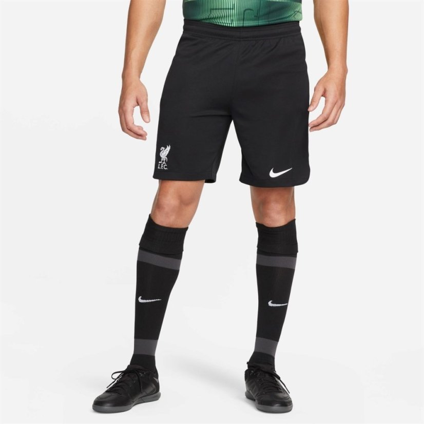 Nike Liverpool FC Stadium 2023 2024 Away Shorts Adults Black/White