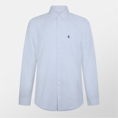 Original Penguin Long Sleeve Oxford Shirt White