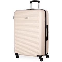 Pierre Cardin Harley Ultra Strong Suitcase Hard Shell Luggage Cream