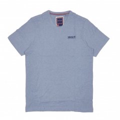 SoulCal Small Logo V Neck T Shirt Mens Sky Marl