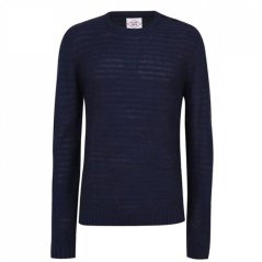 Lee Cooper Button Shoulder Knitted Jumper Mens Navy