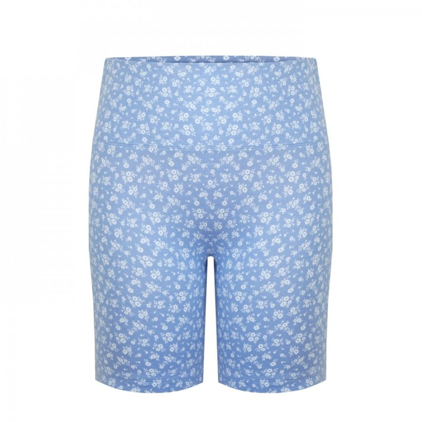 Miso High Waisted Cycling Shorts Ladies Blue Ditsy