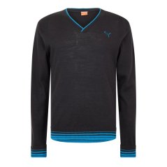 Puma Golf V Neck Sweater Mens Black