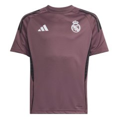 adidas Kids Real Madrid Short Sleeve T-Shirt 2025 2026 Purple
