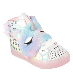 Skechers Unisex Kids' Slip On Trainers Pink/Multi