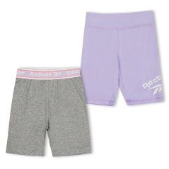 Reebok Kids' Jersey Jogger Shorts Lavender