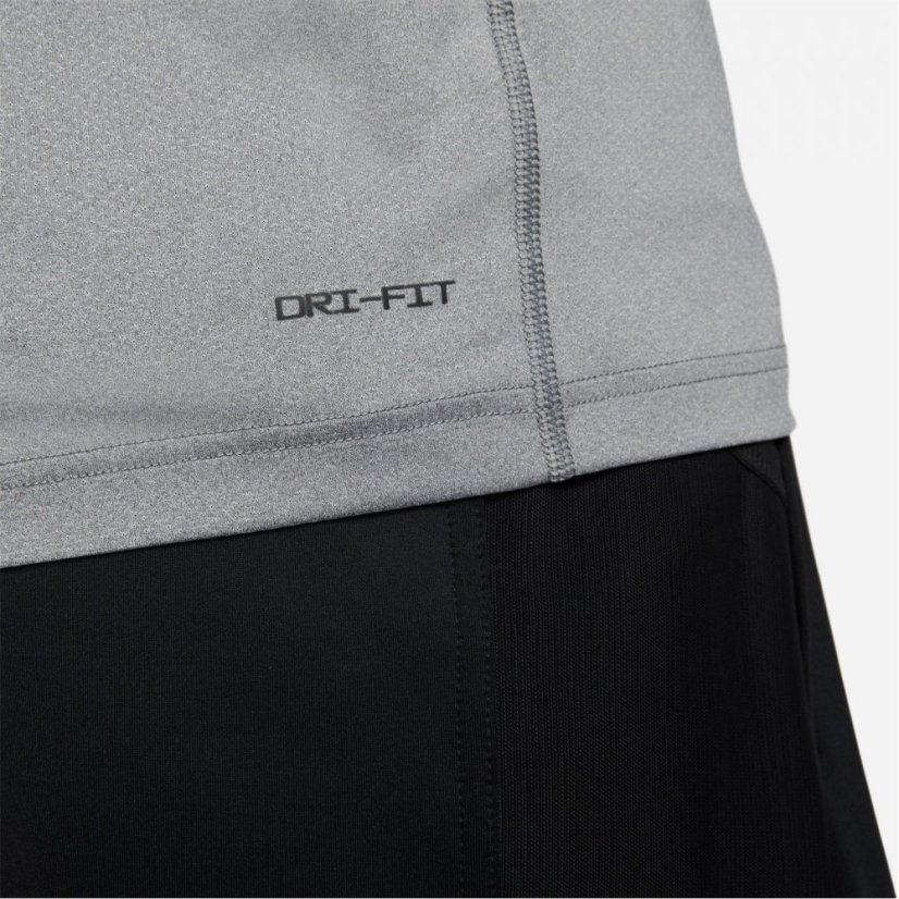 Nike Dri-FIT Ready Men's Short-Sleeve Fitness Top Grey/Black
