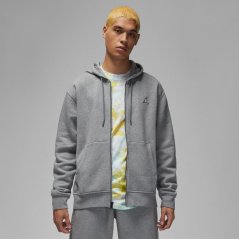 Air Jordan Essentials Men's Full-Zip Fleece Hoodie Carbon/White