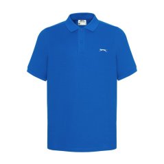 Slazenger Plain pánske polo tričko Royal Blue