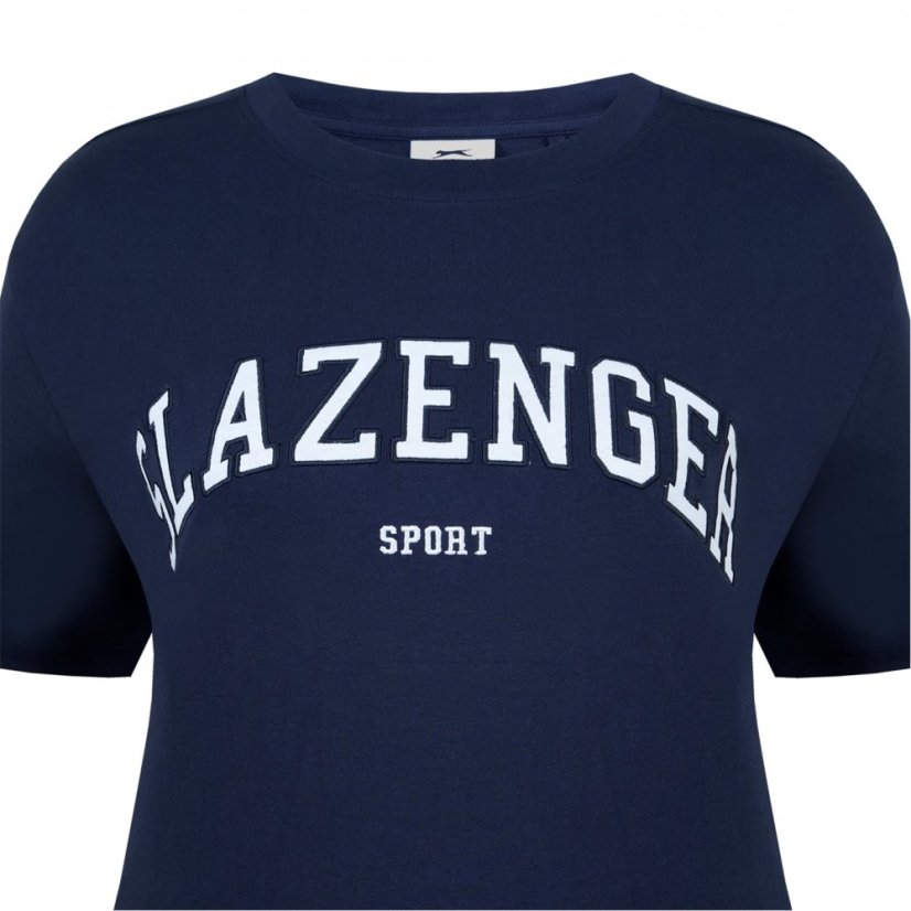 Slazenger Large Logo Tee Navy