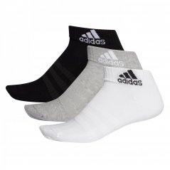 adidas Ankle Socks 3 Pack MegGreyHtr