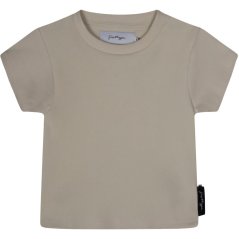 Hype Rib Crop T Ld99 Beige