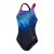 Speedo Digital Printed Medalist Swimsuit Womens True Navy
